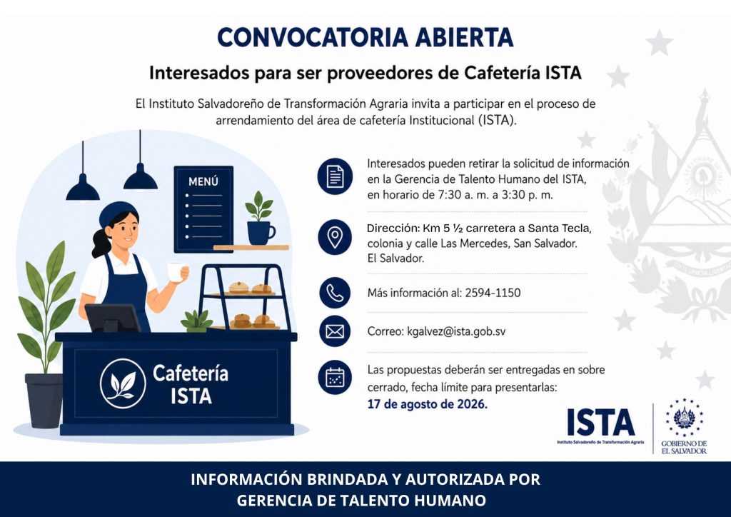 CONVOCATORIA CAFETERIA
